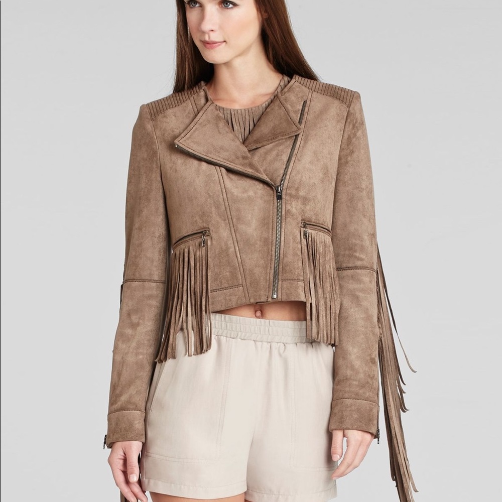 BCBG azria brylee fringe jacket And Weston shorts - Picture 2 of 5