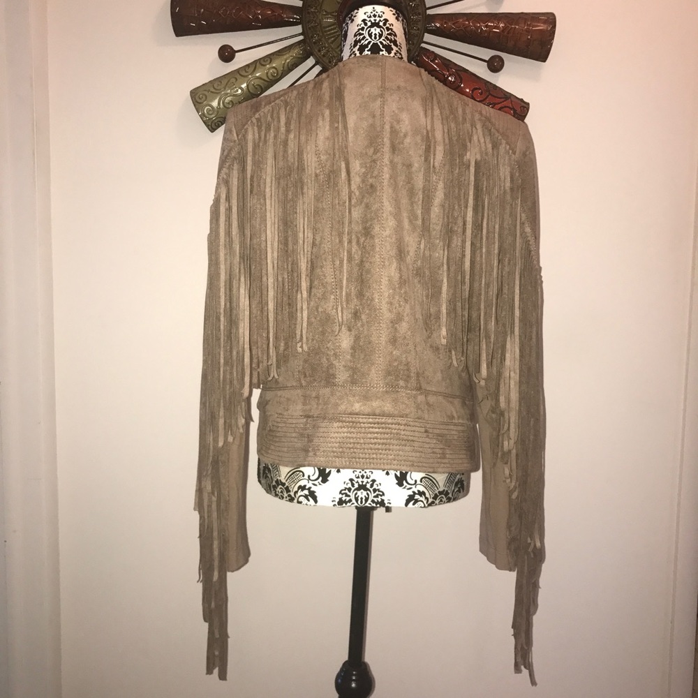 BCBG azria brylee fringe jacket And Weston shorts - Picture 3 of 5