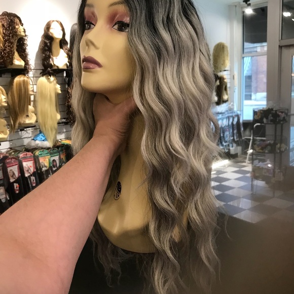 Wig grey silver Lacefront wig available