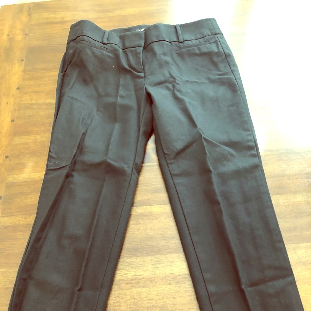 Loft black ankle-length pants