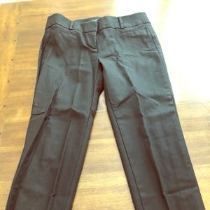 Loft black ankle-length pants