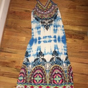 Flying tomatoes printed maxi
