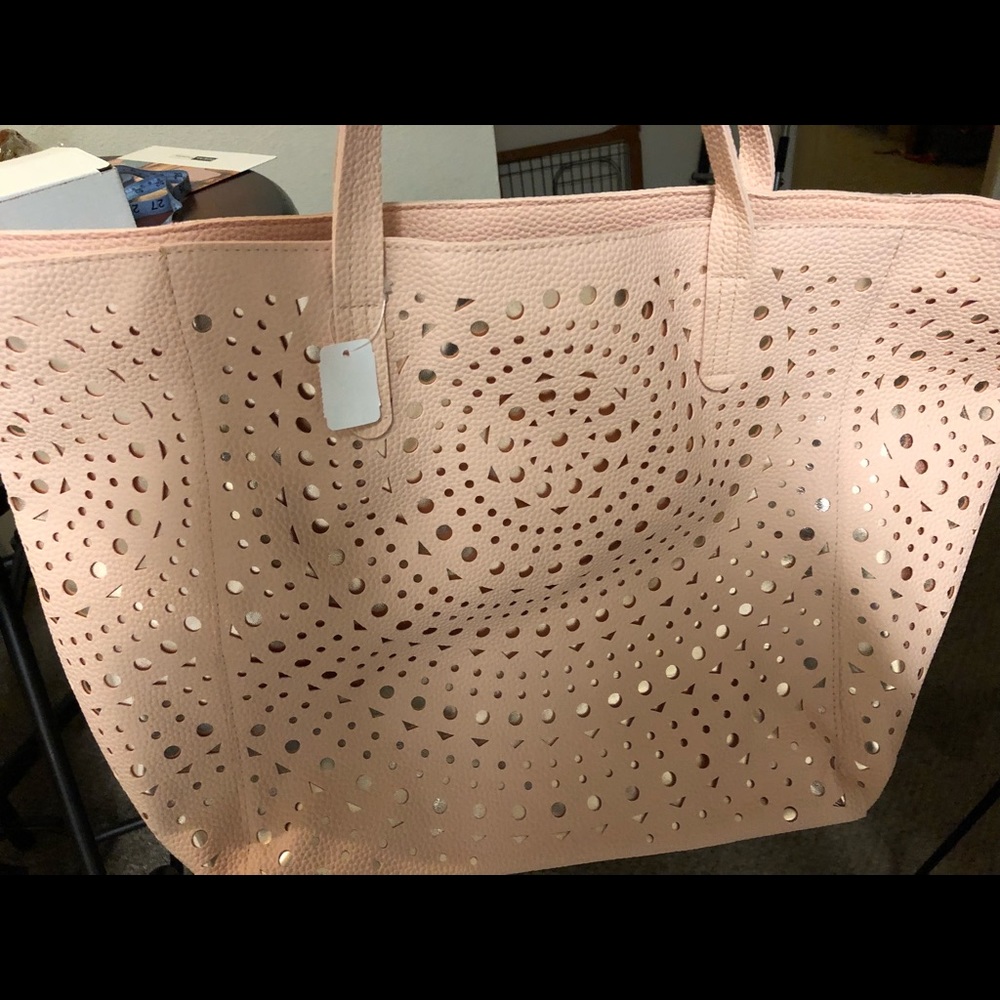 Bath & Body works pink/gold Black Friday tote new