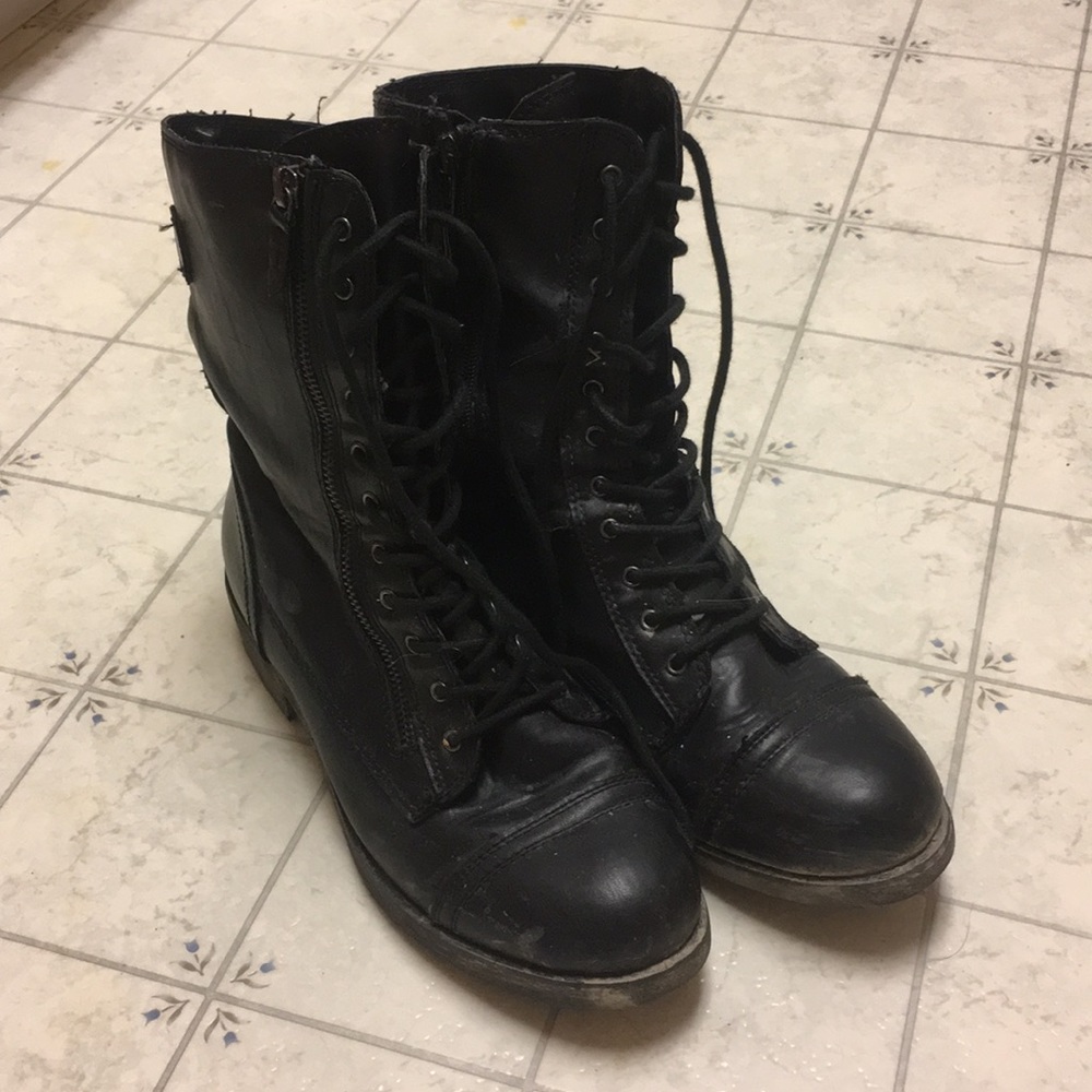Black Combat Boots