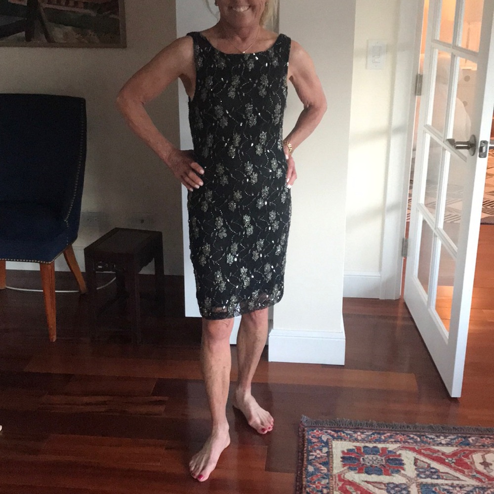Alice and Olivia black with silver