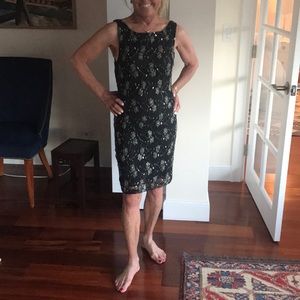 Alice and Olivia black with silver