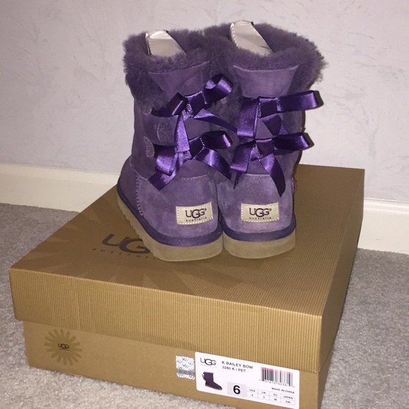 UGG Shoes - Ugg Purple Bailey Bows