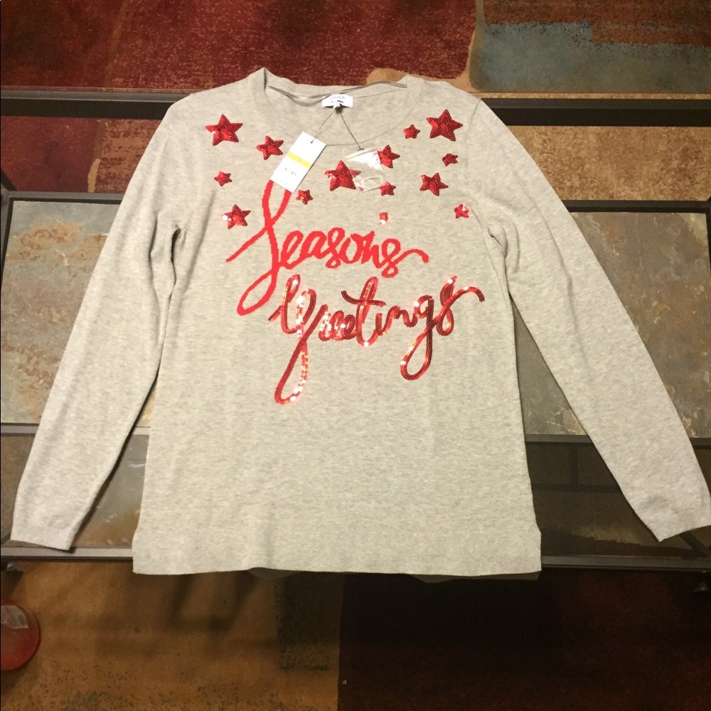 NWT Crown and Ivy Christmas sweater
