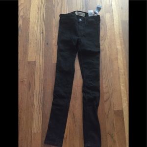 Hollister Black super skinny jegging size 0s 24x29
