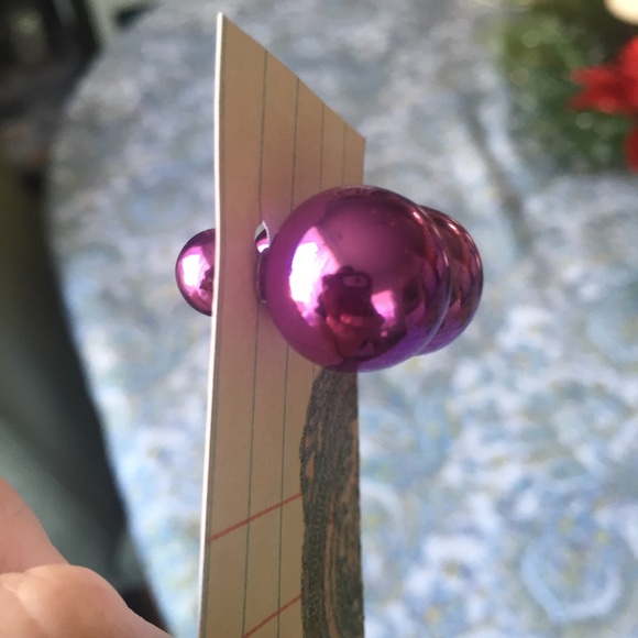 🎁SALE🎁SHINY PURPLE REVERSIBLE EARRINGS💎 - Picture 2 of 4