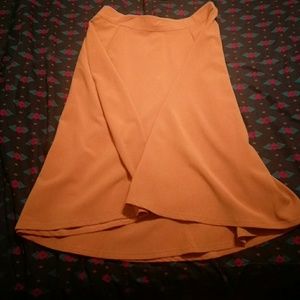A Line Gold Skirt