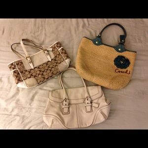 Lot of 3 Coach Purses