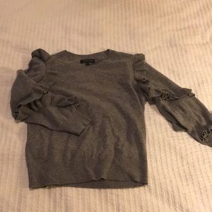 NWT Ruffle Sleeve Wool/Cashmere Sweater