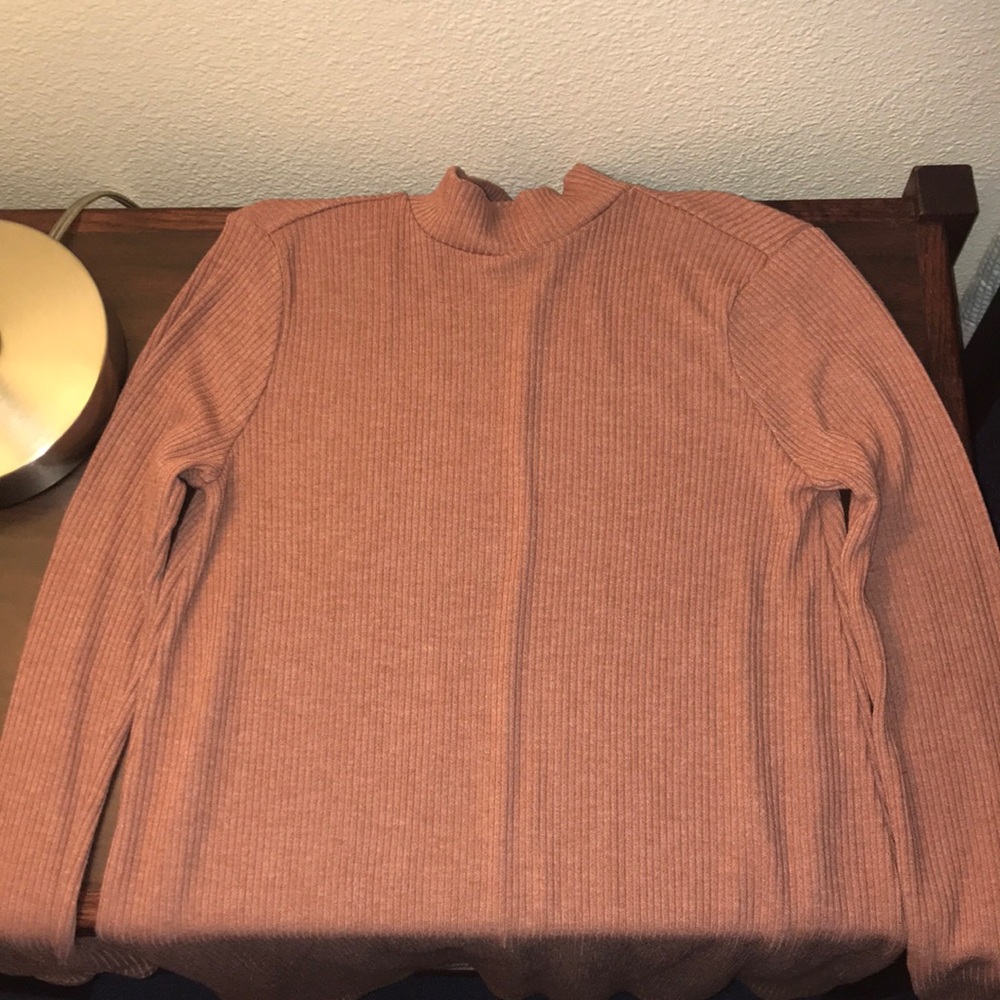 Pink long sleeve high neck dress