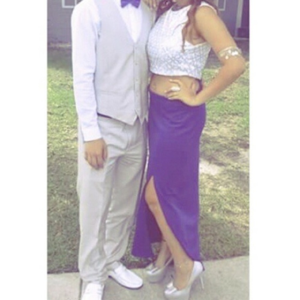 Royal blue prom dress