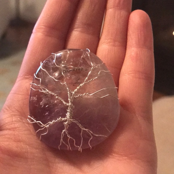 Large Amethyst tree of life pendant - Picture 4 of 6