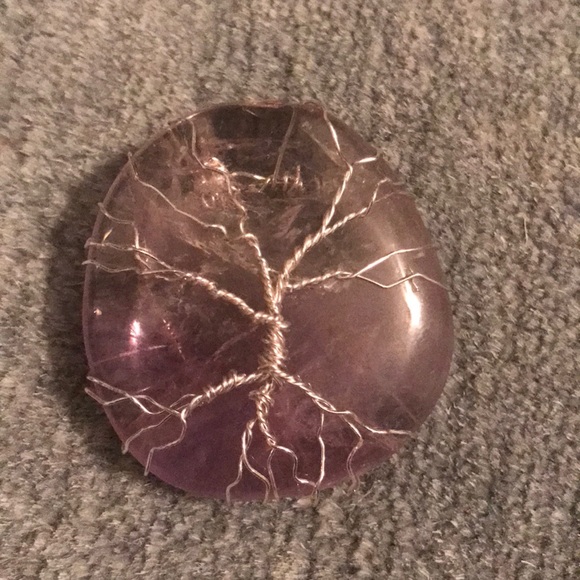 Large Amethyst tree of life pendant - Picture 2 of 6