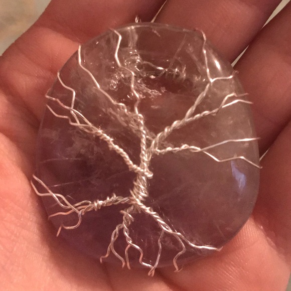 Large Amethyst tree of life pendant - Picture 3 of 6