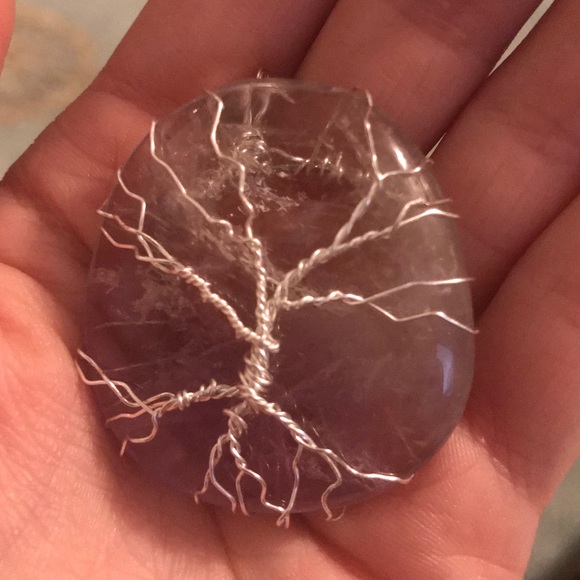 Large Amethyst tree of life pendant - Picture 5 of 6