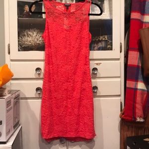 💥🎄🎉 SALE Express Coral Lace Dress