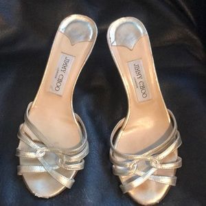 Jimmy choo gold shoes good condition some scuffs