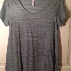 Lula Roe large olive green  short sleeve tee.