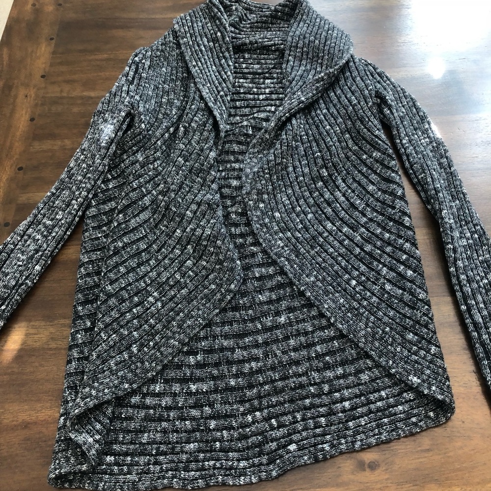 INC black and silver sweater