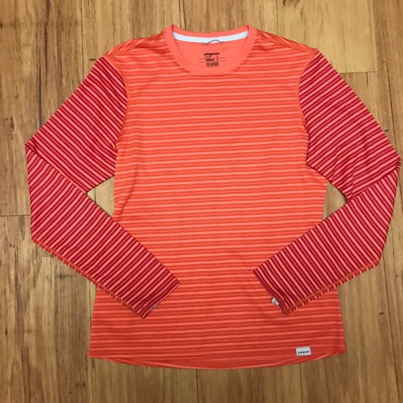 orange and red striped shirt long sleeve