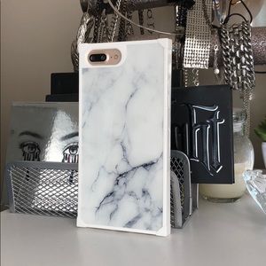 Rectangle White Marble iPhone 8/7 Plus Case - NEW