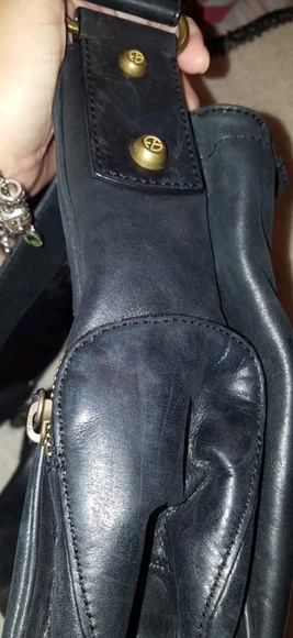 Francesco Biasia black leather shoulder bag - Picture 4 of 8