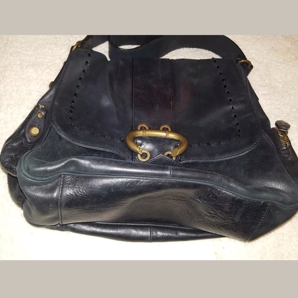 Francesco Biasia black leather shoulder bag - Picture 6 of 8