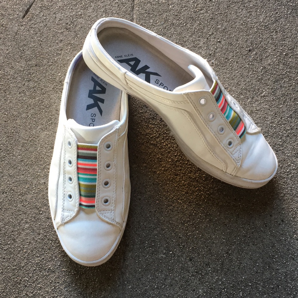 White Anne Klein Sport Slip On Shoes