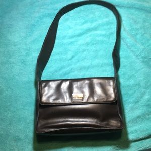 PERLINA leather shoulder bag purse.