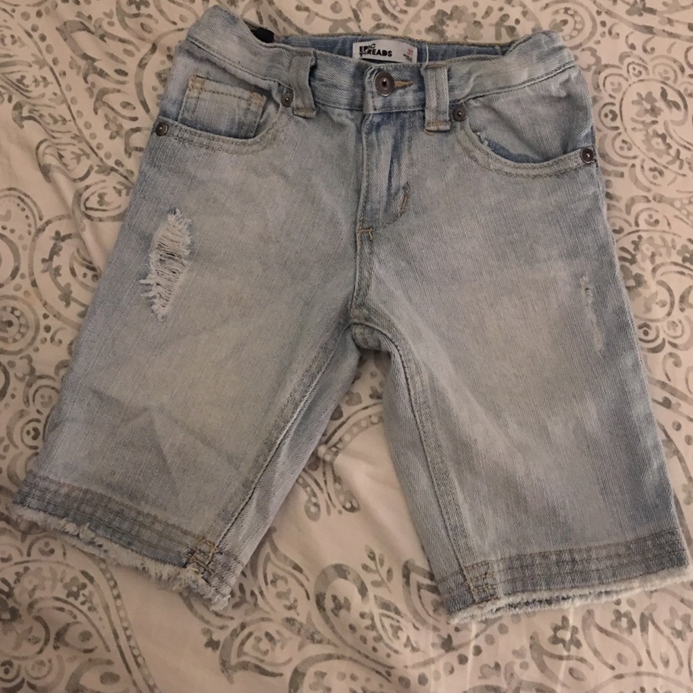 Toddler Boy Fringe Shorts