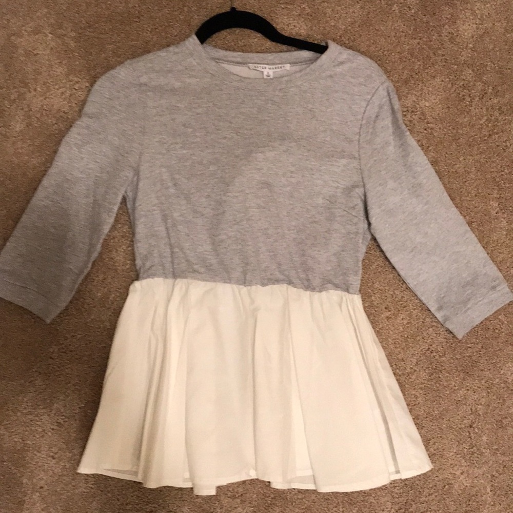 Long sleeve peplum top