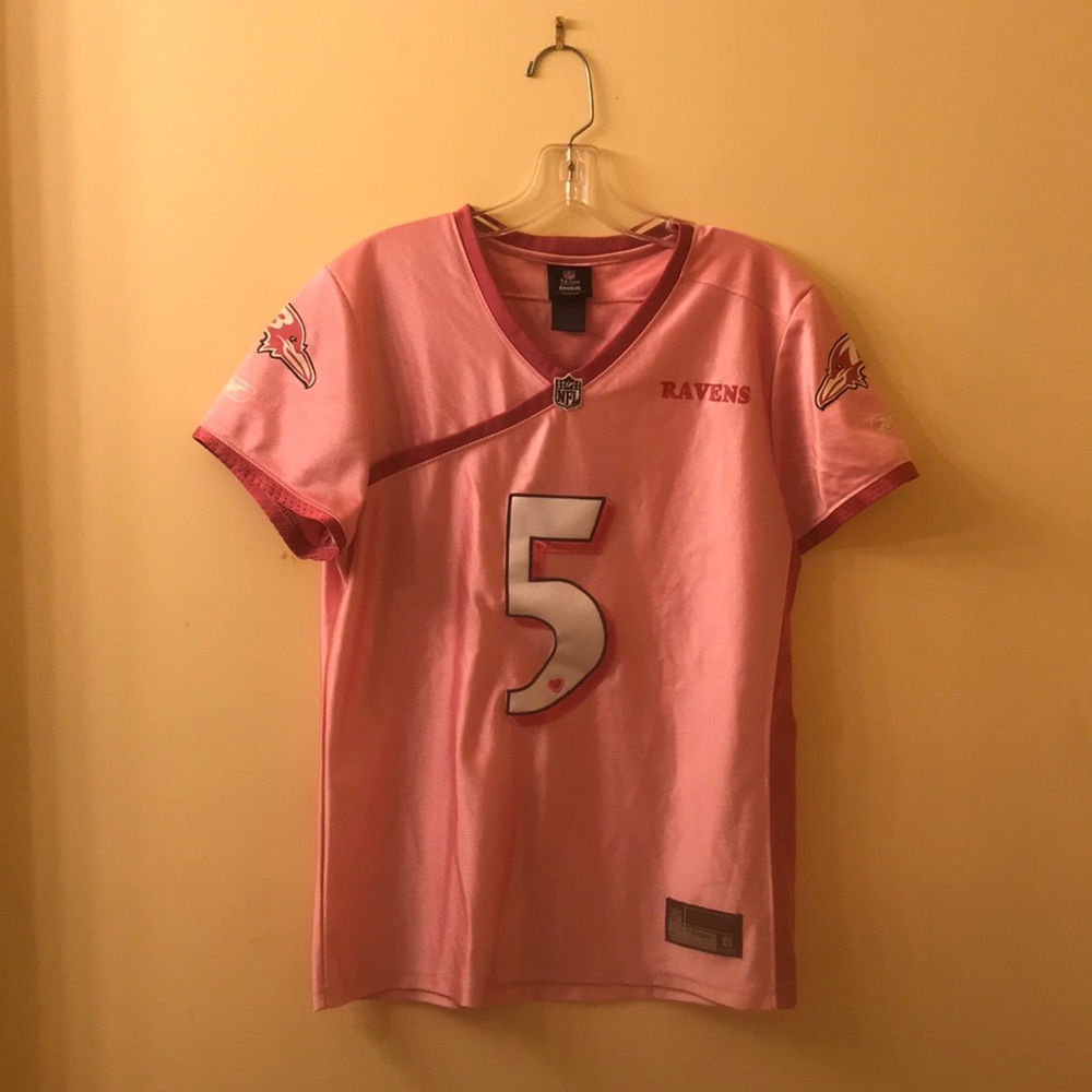 Breast cancer Flacco Ravens Jersey
