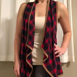 Flannel sleeveless Vest