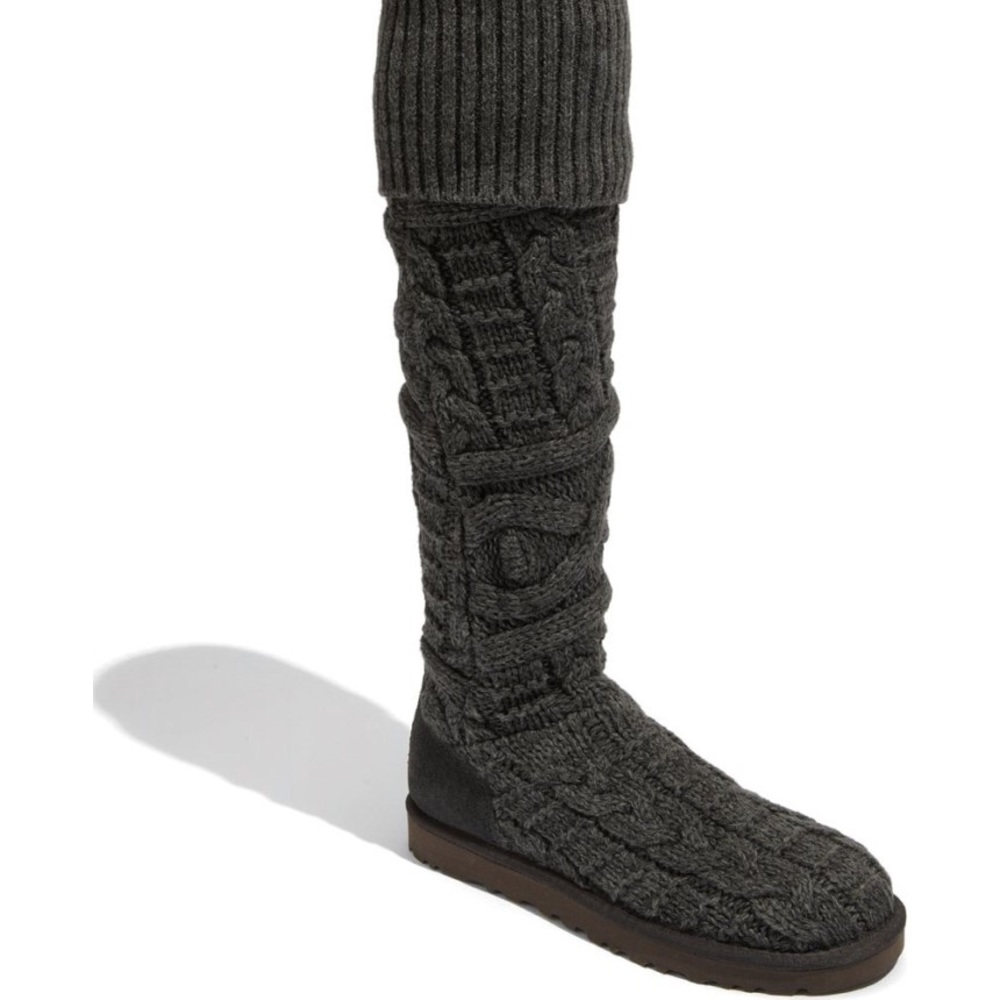 Ugg Over The Knew Cable Knit Boots