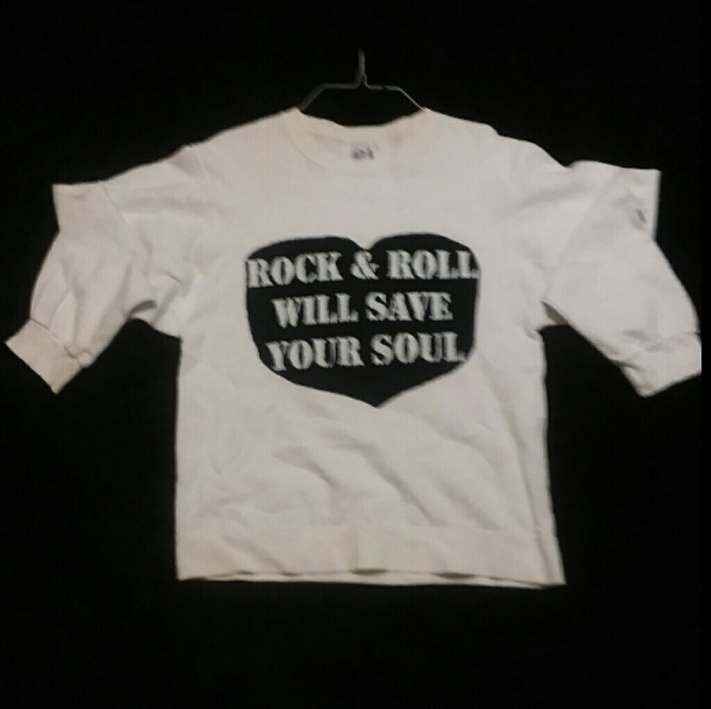 One of a Kind Sweater Rock & Roll Skulls Sz M