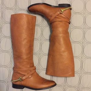 Ralph Lauren Tan Riding Boots Size 6