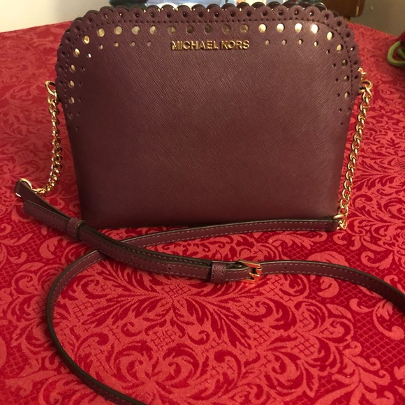 Michael Kors Leather Crossbody/Matching Wallet - Picture 1 of 6