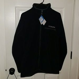 Columbia sportswear mens fleece zip jacket black s