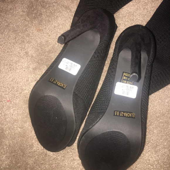 windsor thigh high stretch sock boots - Picture 3 of 3