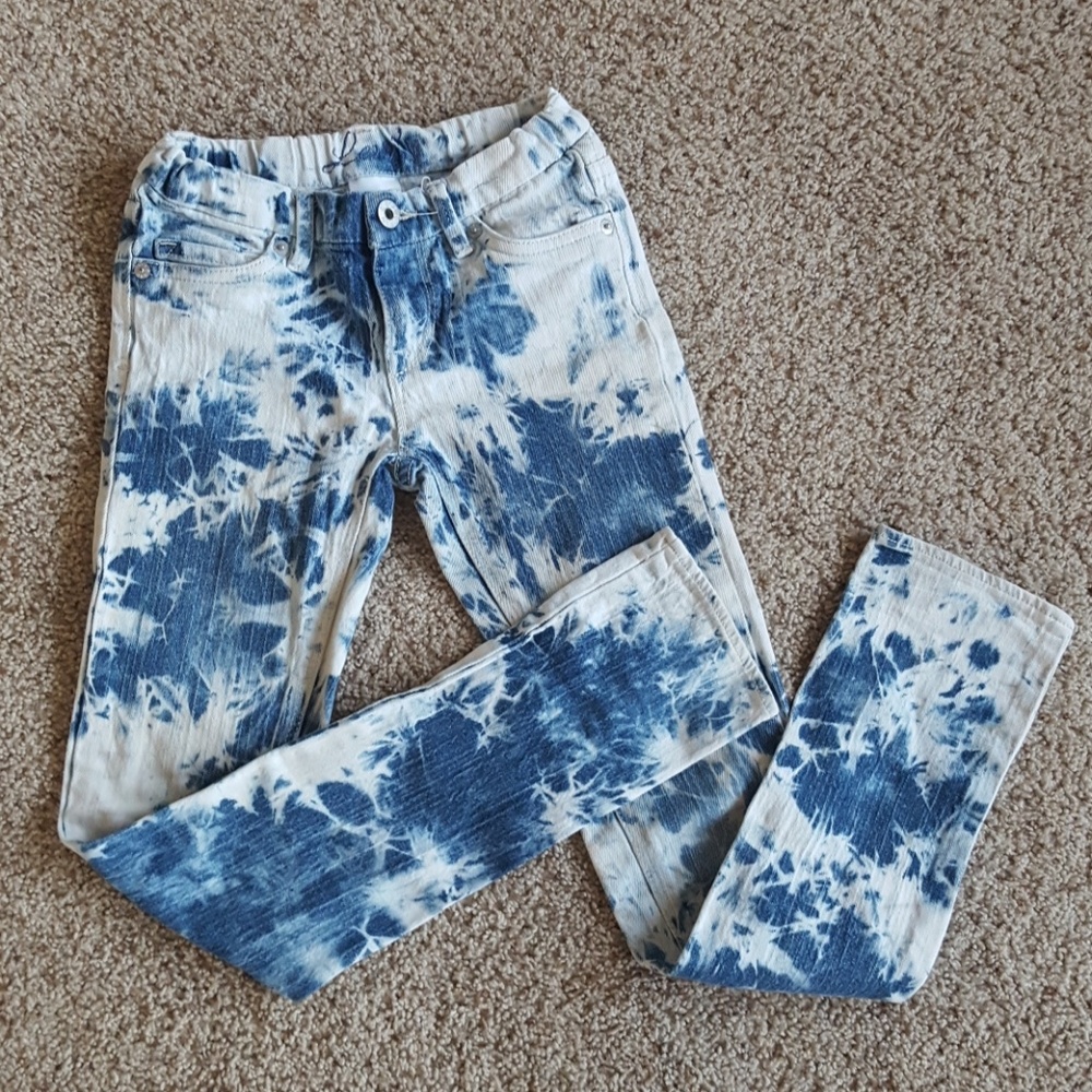 Acid washed girls skinny levi's