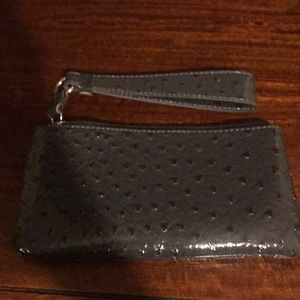 Gray Big Buddha wristlet coin holder