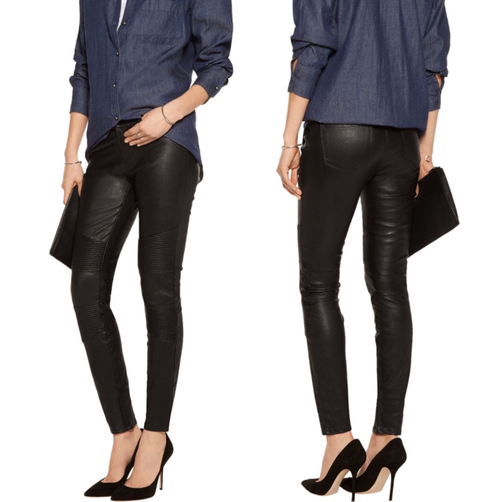 J Brand Leather L8094 ‘Tonya’ Skinny Pants 25 NWT