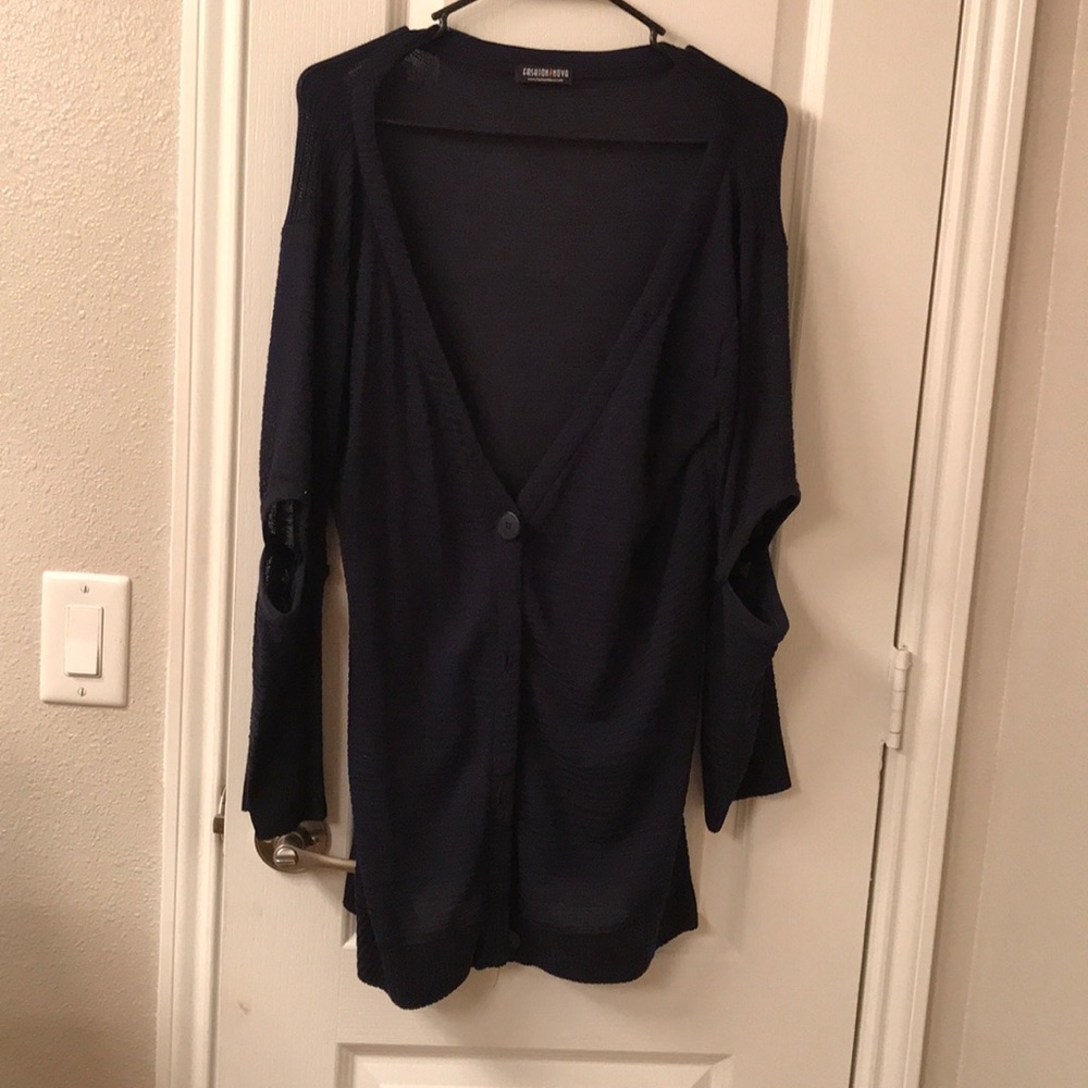 Navy blue sweater