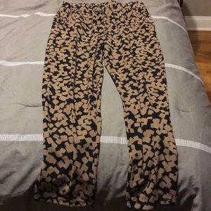 Block color harem pant