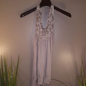 Embroidered tank