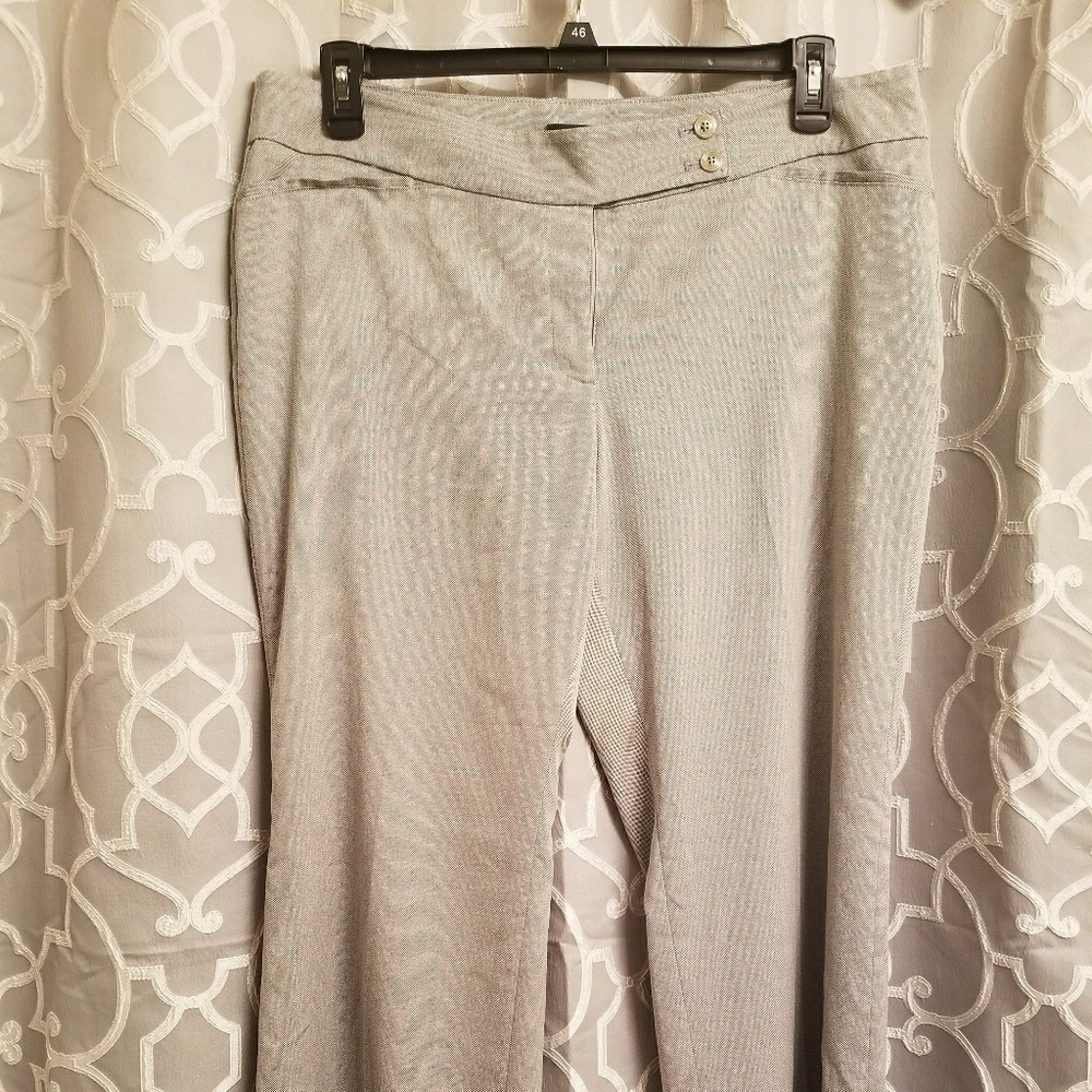 WHBM Grey/White/Black Dress Pants.